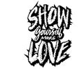 Show yourself more love hand lettering. Royalty Free Stock Photo