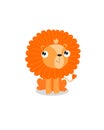 Print. Cute vector lion. Little cartoon lion. African animal. Wild animal. Cartoon character. King of beasts. Royalty Free Stock Photo