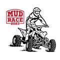 ATV Extreme sport racing logo gesign