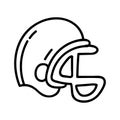 Doodle american football helmet