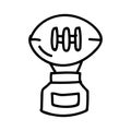 Doodle american football trophy