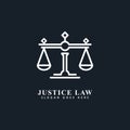 law firm logo line art design, Law Office, Lawyer, logo design inspiration. Eps2 Royalty Free Stock Photo