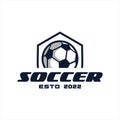 Soccer club emblem. Royalty Free Stock Photo