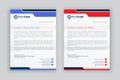 business corporate letterhead design template