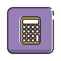cartoon button calculator