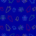 pattern seamless with a christmas theme using a neon effect, good for mocku, print, design, wallpaper, sosial media