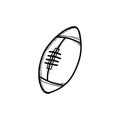 doodle american football ball