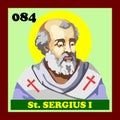 84th Catholic Church Pope Saint Sergius I