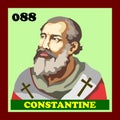 88th Catholic Church Pope Constantine Royalty Free Stock Photo