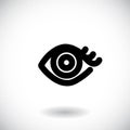 Eye logo vision abstract logo design vector template. Royalty Free Stock Photo