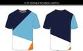 Colorblock T Shirt Vector File
