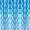 Water waves geometric seamless repetitive vector pattern texture Royalty Free Stock Photo