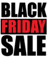 Black Friday Sale Vector text illustration. Retail Shop Sale Sign. Bold Red, Black text graphics. Royalty Free Stock Photo
