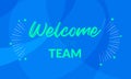 Vector Illustration. Handwritten Lettering of Welcome To The Team. Royalty Free Stock Photo