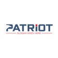 Patriot logo with eagle on letter P