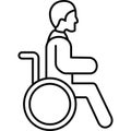 Wheelchair Which Can Easily Modify Or Edit Royalty Free Stock Photo