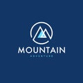 Mountain logo concept design for tourism, retail or sport businesses and companies.