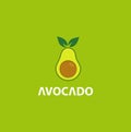 Avocado mascot logo vector illustration Royalty Free Stock Photo