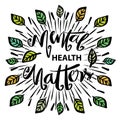 Mental health matters, hand lettering.