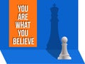 Believe Yourself Vector Illustration Graphical representation