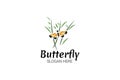 Butterfly Company Logo Vector Illustration. Suitable for business company,