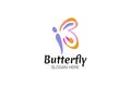 Butterfly Company Logo Vector Illustration. Suitable for business company,