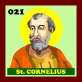 021st Roman Catholic Pope Saint Cornelius Vector Royalty Free Stock Photo