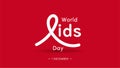 AIDS awareness. World AIDS Day commemorative design concept