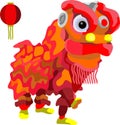 Barongsai Lion Dance Traditional Chinese Festival Royalty Free Stock Photo