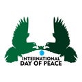 Celebration logo of International Day of Peace Royalty Free Stock Photo