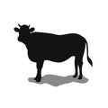 cow silhouette icon design. vector illustration.eps2