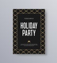 Vector illustration design for holiday party and happy new year party invitation flyer poster and greeting card template