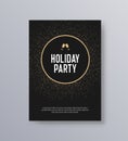 Vector illustration design for holiday party and happy new year party invitation flyer poster and greeting card template