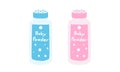 Baby powder bottle clipart vector illustration Royalty Free Stock Photo