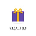 gift box vector, gift icon isolated on white background. eps2