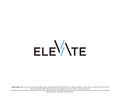 Abstract Elevate Logo. Geometric Shapes Stairs Symbol isolated on White Background Royalty Free Stock Photo