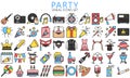 Simple Set of Party Related Vector Line Icons Royalty Free Stock Photo