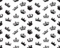 Seamless pattern of f crowns