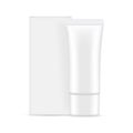 Small Plastic Cosmetic Tube With Cardboard Packaging Box Royalty Free Stock Photo