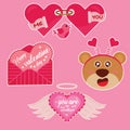 template valentines day background pink. 02