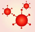 Abstract virus vector illustration crona virus eps file Print Royalty Free Stock Photo