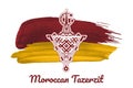 Arabic jewelry Amazigh Tuareg, Tazerzit symbol, moroccan tradition Royalty Free Stock Photo