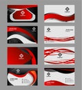 Business card template set Various Business Card Royalty Free Stock Photo