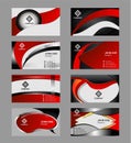 Business card template set Various Business Card Royalty Free Stock Photo