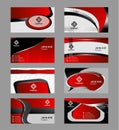 Business card template set Various Business Card Royalty Free Stock Photo