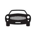 Design silhouette car icon template. Car vector illustration. eps2