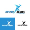 Running Logo illustration vector template. running sign for sport logo. eps2