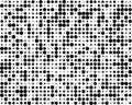 Black circles random size, seamless pattern
