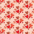 Scatter Hearts shape pattern graphic