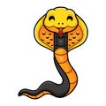 Cute philippines cobra cartoon (Naja samarensis) Royalty Free Stock Photo